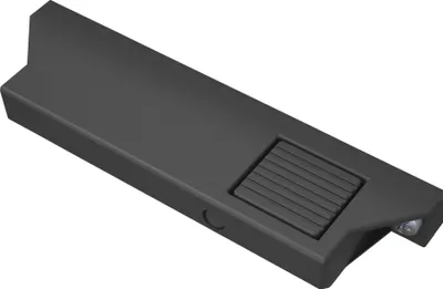 Produktbild von FACIA Mitnehmer dunkelgrau für Innenschubläden Innenschubkästen mit einer Frontstärke von 15,5 mm von SOTECH