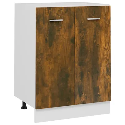 Image de vidaXL Armoire basse Lyon chêne fumé 60x46x81,5 cm Matériau dérivé du bois