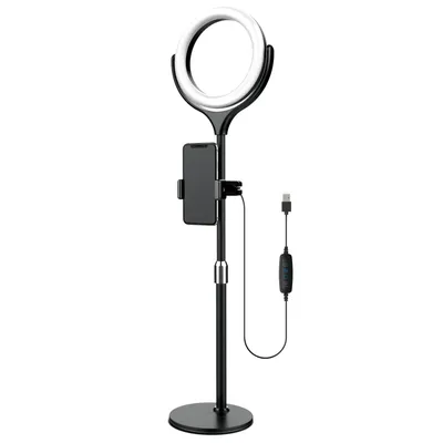 Zdjęcie produktu dla Lampa pierścieniowa LED 8" ze statywem stołowym 40 cm
