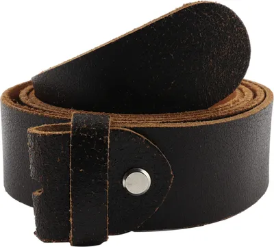 Produktbild von Gürtel ohne Schnalle - Ledergürtel - Belt - braun - antik look - 4 cm - 105 cm
