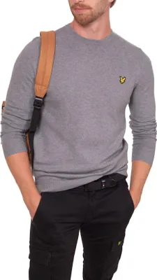 Zdjęcie produktu dla LYLE & SCOTT - Sweter męski Essential z mieszanki wełny - Rozmiar M