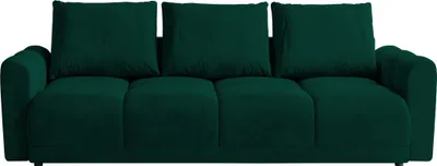 Produktbild von BroMARKT Sofa NUBES Schlaffunktion Bettkasten Couch 236x72x94cm Grün