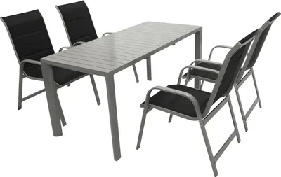 Produktbild von Garnitur Aluminium 5-teilig silber