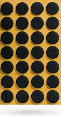 Produktbild von 28 x Filzgleiter Ø 20 x 3 mm selbstklebend schwarz Möbelschoner Möbelschutz Bodenschutz Möbelgleiter SOTECH