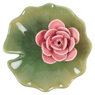 Produktbild von Lilien-Pad-Schmuckschale, Einheitsgröße, Rosa/Grün