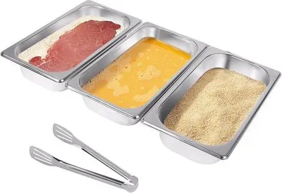 Productafbeelding van Bakkerijschotel 32,5 x 17,5 cm - RVS - Rectangulaire gourmetcontainer - Ideaal voor vlees en vis