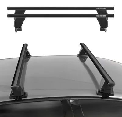 Obrázok produktu pre Strešný nosič Menabo pre Alfa Romeo 159 notchback 2005-2012 ABE hliníková čierna 2x