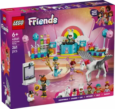 Obrázek produktu pro LEGO Friends Kostýmová párty s jednorožcem a vílou, Sada na stavění, 6 rok/roky, Plast, 261 kusů, 355 g