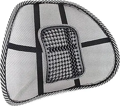 Immagine prodotto di Ibenzoa® Cuscino ergonomico per la schiena, adatto a sedie e sedili auto – Supporto lombare con sistema di fissaggio pratico, migliora la postura, dimensioni 43 x 41 cm