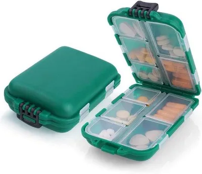 Produktbild von Famanu Pillendose wöchentliche Aufbewahrung mit 3 Fächern pro Tag - transparent