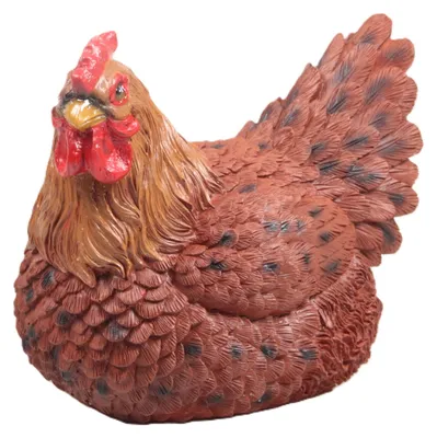 Produktbild von Huhn Gartenfigur - innen/ausen - 24 x 18 x 20 cm - Tier Garten Statuen