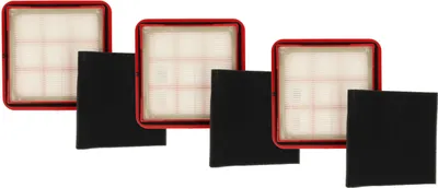 Produktbild von vhbw 3x Schaumstoff-Filter, 3x Motorschutz-Filter Ersatz für 9178015317 für Staubsauger