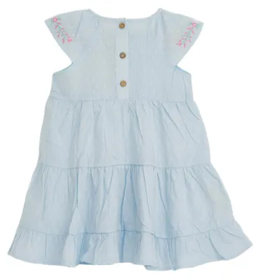 Immagine prodotto di Abito da bambina – Taglia 98 – Blu – 100% cotone – Traspirante e ideale per tutti i giorni