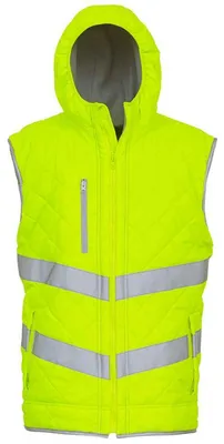 Immagine prodotto di Yoko - Gilet con cappuccio "Kensington" da uomo FK2623 (3XL) (giallo fluorescente)