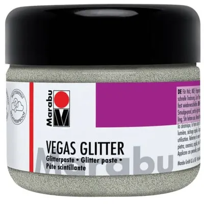 Produktbild von Marabu Vegas Glitterpaste Glitter-Silber 582 225 ml