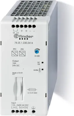 Obrázok produktu pre Spínaný napájací zdroj FINDER 10A, montáž DIN 1 kus