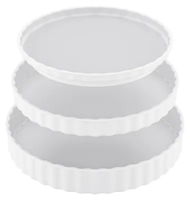 Produktbild von 3-teiliger, drehbarer Gewürzorganizer, 360° drehbares Gewürzregal, drehbares Gewürztablett für Küche, Aufbewahrungsregal oder Speisekammer.