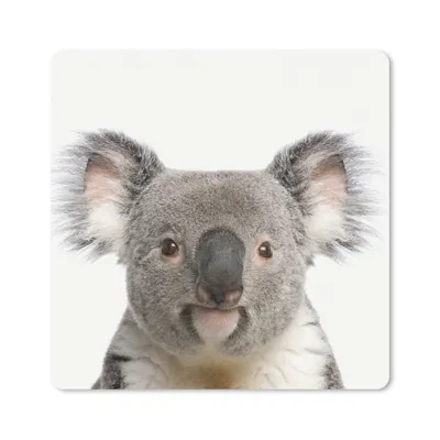 Produktbild von MuchoWow® Mauspad Mousepad Tiere - Koala - Weiß 30x30 cm - Mousepads - Maus Mat - Pad - Mausunterlage - Gaming