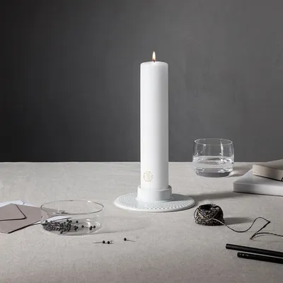 Produktbild von Lyngby Porcelæn - Rhombe Blockkerzenhalter, glänzend