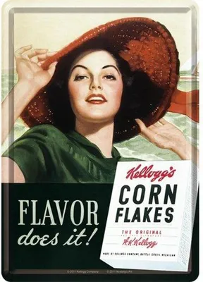 Produktbild von Nostalgic-Art - Blechpostkarte - Kellogg's - Flavor Does It