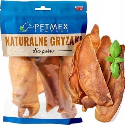 Produktbild von PETMEX Schweineohr – Leckerli für Hunde – 100Stk.
