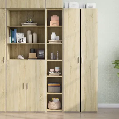 Produktbild von vidaXL Highboard Sonoma-Eiche 30x41x185 cm Holzwerkstoff