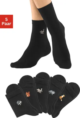 Produktbild von H.I.S. Socken 5 -teilig schwarz Größe 35/38