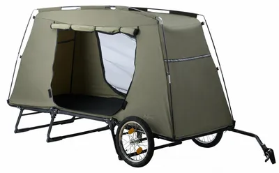 Obrázok produktu pre Zelsius, nosič bicykla na stan, skladací príves na bicykel, karavan na bicykli