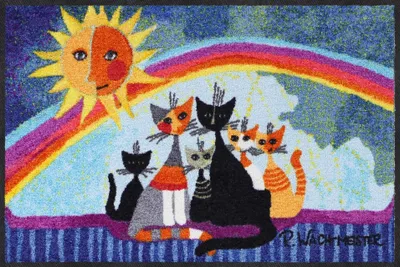 Produktbild von Fussmatte Rosina Wachtmeister Sunny family 50x75 cm