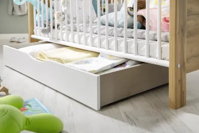 Produktbild von Rauch NEPAL Rollbettkasten, Aufbewahrungsschublade für Babybett, Alpinweiß
