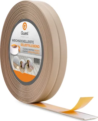 Obrázok produktu pre QUEST  PVC samolepiaca montážna a ukončovacia páska na penovej páske 10/10 5 m - béžová