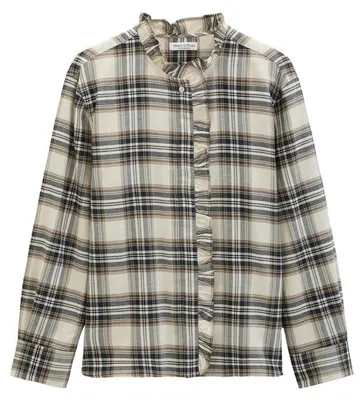 Produktbild von Woven Blouses Longsleeve 1257 Offwhite_Multi_01 Größe 38