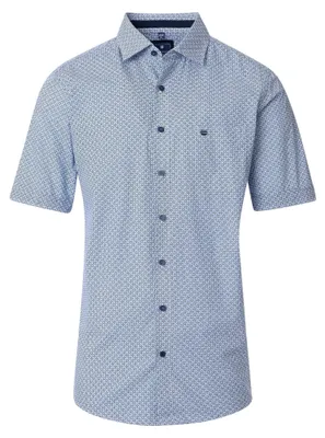 Produktbild von Redmond - Comfort Fit - Herren Freizeithemd Kurzarm (251065999), Größe:L, Farbe:Blau(10)