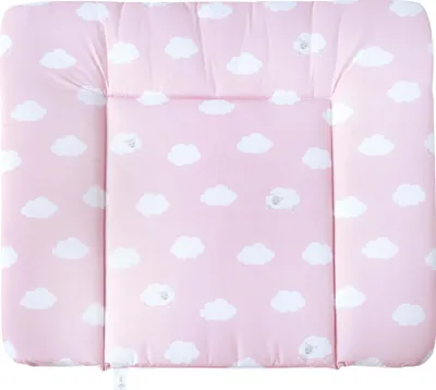 Produktbild von roba Wickelauflage 'Kleine Wolke rosa', weiche Wickelunterlage 85 x 75cm, Polyurethanbeschichtet