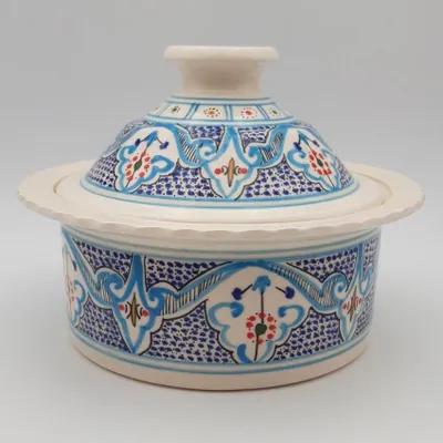 Immagine prodotto di Casseruola Querouana marocchina turchese - P 25 cm