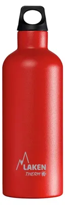 Edelstahl-Trinkflasche 500 ml, doppelwandig, vakuumisoliert, rot
