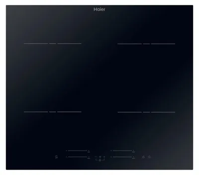 Produktbild von Haier HAISJ64MC, Schwarz, Integriert, 59 cm, Zonen-Induktionskochfeld, Glaskeramik, 4 Zone(n)