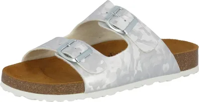 Produktbild von Lico Bioline Platino Pantoletten in Übergrößen Silber [D2C]560193 große Damenschuhe