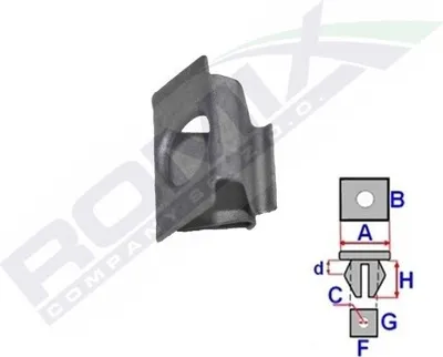 Produktbild von Clip, Stoßfänger ROMIX ROM C70127