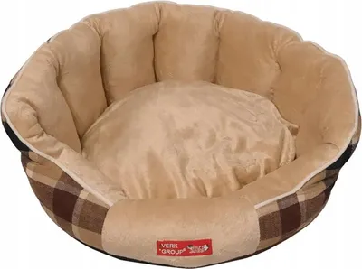 Produktbild von Verk 19505 Hund- oder Katzenliege, rund, 55 x 23 cm, braun