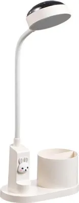 Produktbild von LED Schreibtischlampe LED-Stifthalterleuchte, dimmbare Projektion verstellbarer Lichtmast,weiss