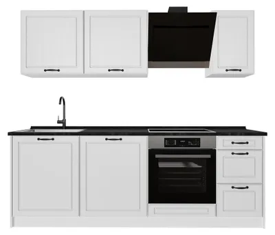 Imagen del producto de Mueble de cocina Vicco R-Line Blanco casa de campo/Blanco 220 cm encimera Antracita, Model 67890