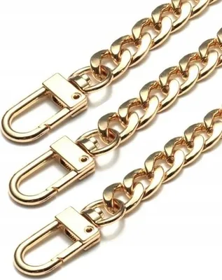 Produktbild von Handtasche - Handtaschengurt - Stilvoller Look - Lange Metallkette - Personalisiertes Accessoire - Eleganz - Unedles Metall