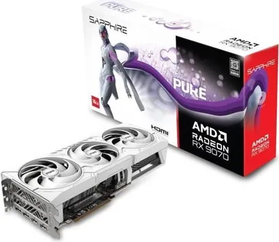 Produktbild von SAPPHIRE - Grafikkarte - PURE AMD RADEON RX 9070 GAMING OC - 16 GB - Dual HDMI / Dual DP