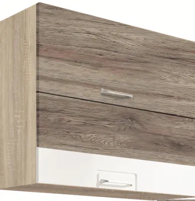 Productafbeelding van Keukenwandkast - ECONO 48G - Wandkast 80 cm met 2 klepdeuren, wit hoogglans
