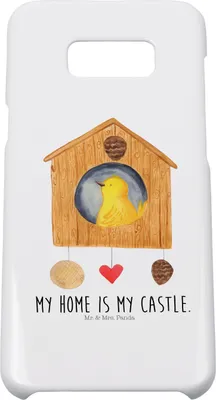 Produktbild von Mr. & Mrs. Panda Samsung Galaxy S8 plus Handyhülle  Vogel Haus - Weiß - Geschenk, Zuhause, Cover, Handy, Castle, Vögel, Hülle, Lustige Sprüche, Wohnung, Vogelhaus, Case
