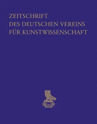 Obrázek produktu pro Zeitschrift des Deutschen Vereins für Kunstwissenschaft