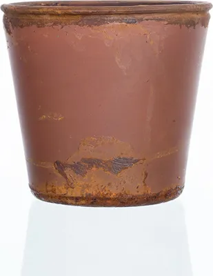 Produktbild von Blumentopf Übertopf Glas Teracotta Rot H 12cm