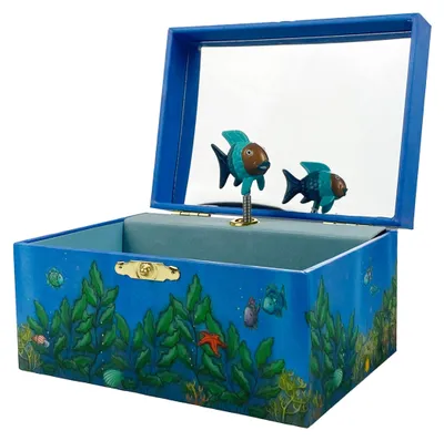 Produktbild von Trousselier 6291066 Schmuckkästchen für Kinder, Regenbogenfisch, Spieluhr mit Mu