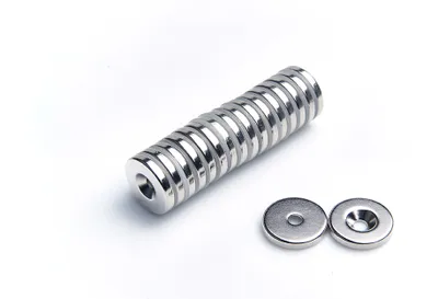 Produktbild von Neodym Magnete Ringmagnete  18x(8x4)x3  N38 1 Stück für Schrauben
